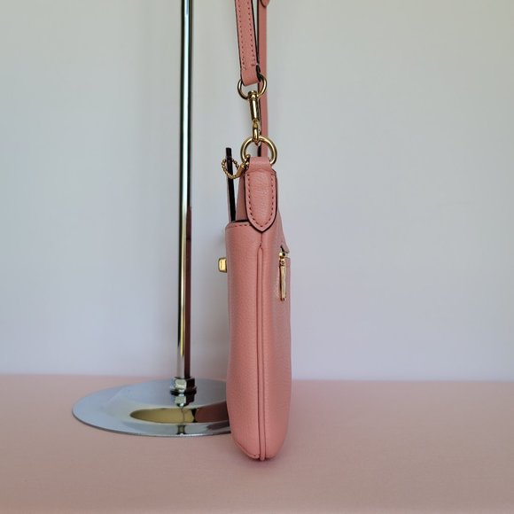 COACH Polly Pebbled Leather Crossbody Bag- Candy Pink color ⭐ - Picture 10 of 16